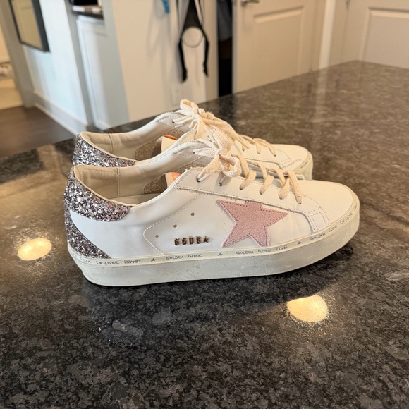 Golden Goose Women's Pink HiStar Sneakers - Picture 4 of 7